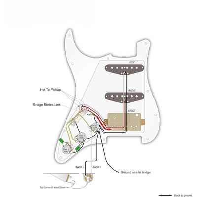 LW Essentials® Basic Stratocaster SSH Prewired Loaded Pickguard 11 Hole