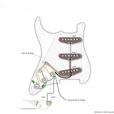 LW Essentials® Basic Stratocaster SSS Prewired Loaded Pickguard 11 Hole