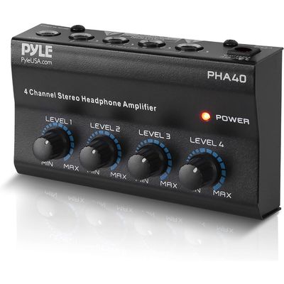 LW Essentials® Premium Portable 4-Channel Stereo Headphone Amplifier