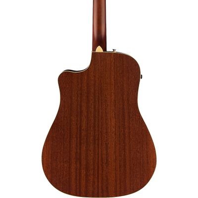 Fender California Redondo Player Acoustic-Electric Guitar Candy Apple Red