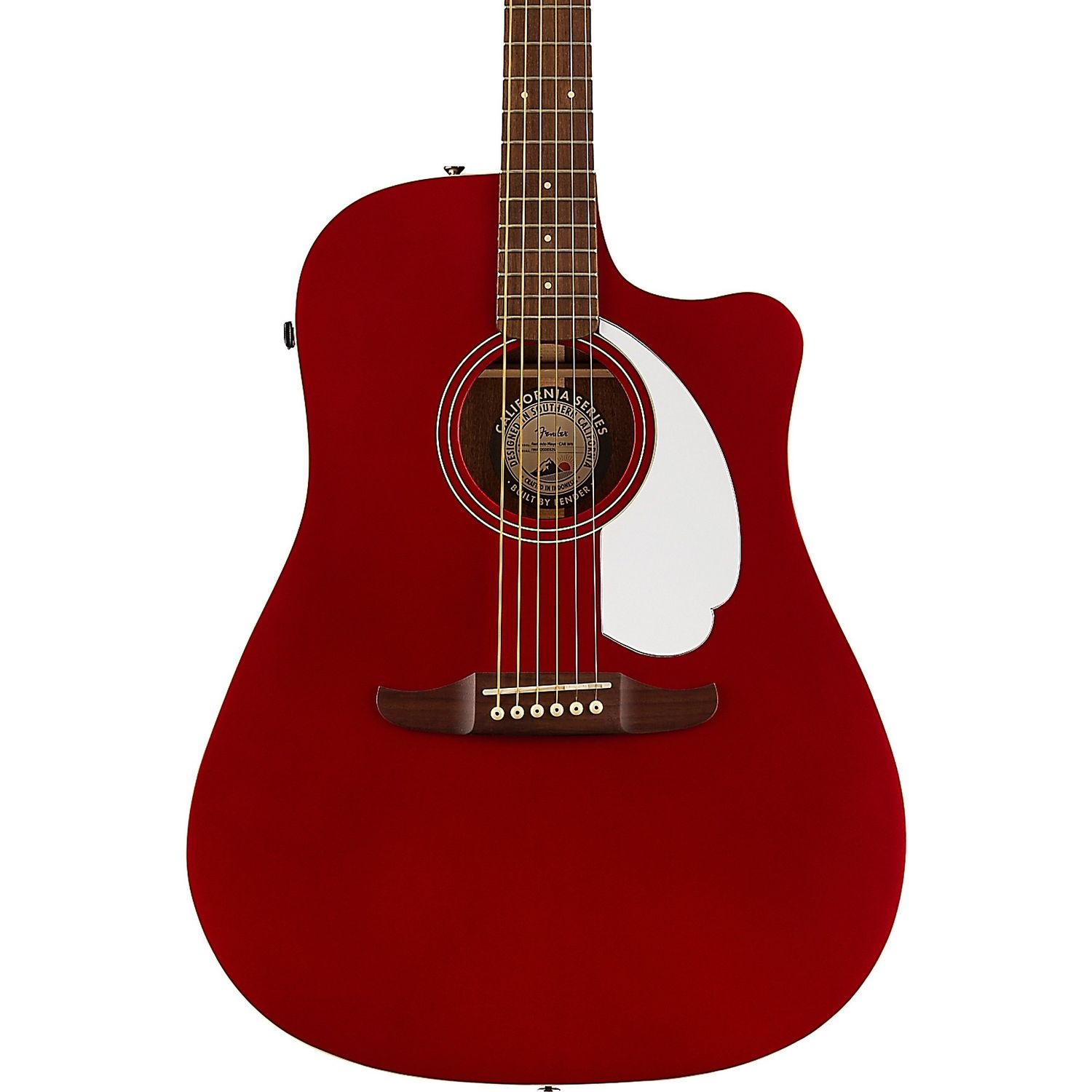 Fender California Redondo Player Acoustic-Electric Guitar Candy Apple Red Fender California Redondo Player Acoustic-Electric Guitar Candy Apple Red