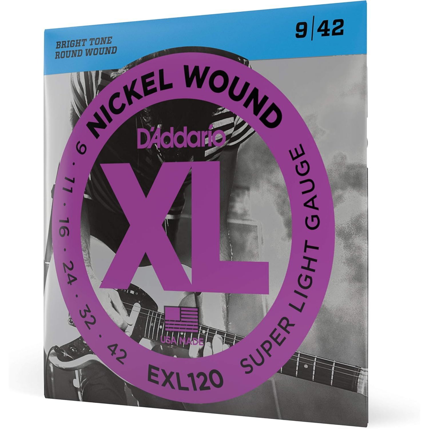 D'Addario EXL120-3D XL Nickel Wound Electric Guitar Strings D'Addario EXL120-3D XL Nickel Wound Electric Guitar Strings