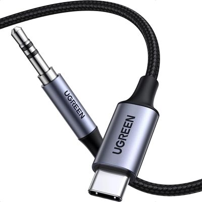 LW Essentials® Basic 3.5mm Male to USB C Audio Adapter Cable