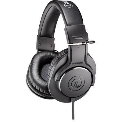 Audio-Technica ATH-M20x Closed-Back Professional Studio Monitor Headphones Black