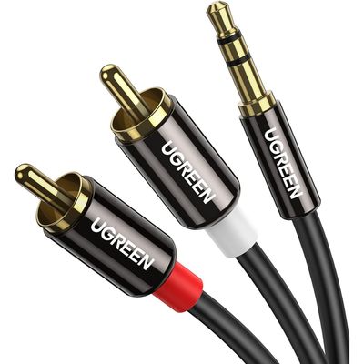 LW Essentials® Basic 3.5mm Male to Dual RCA Male Audio Adapter Cable