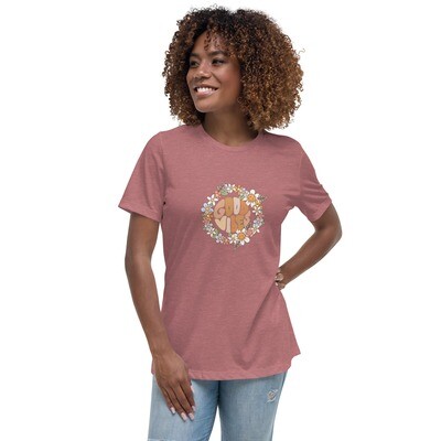 Women's Relaxed Retro T-Shirt Good Vibes