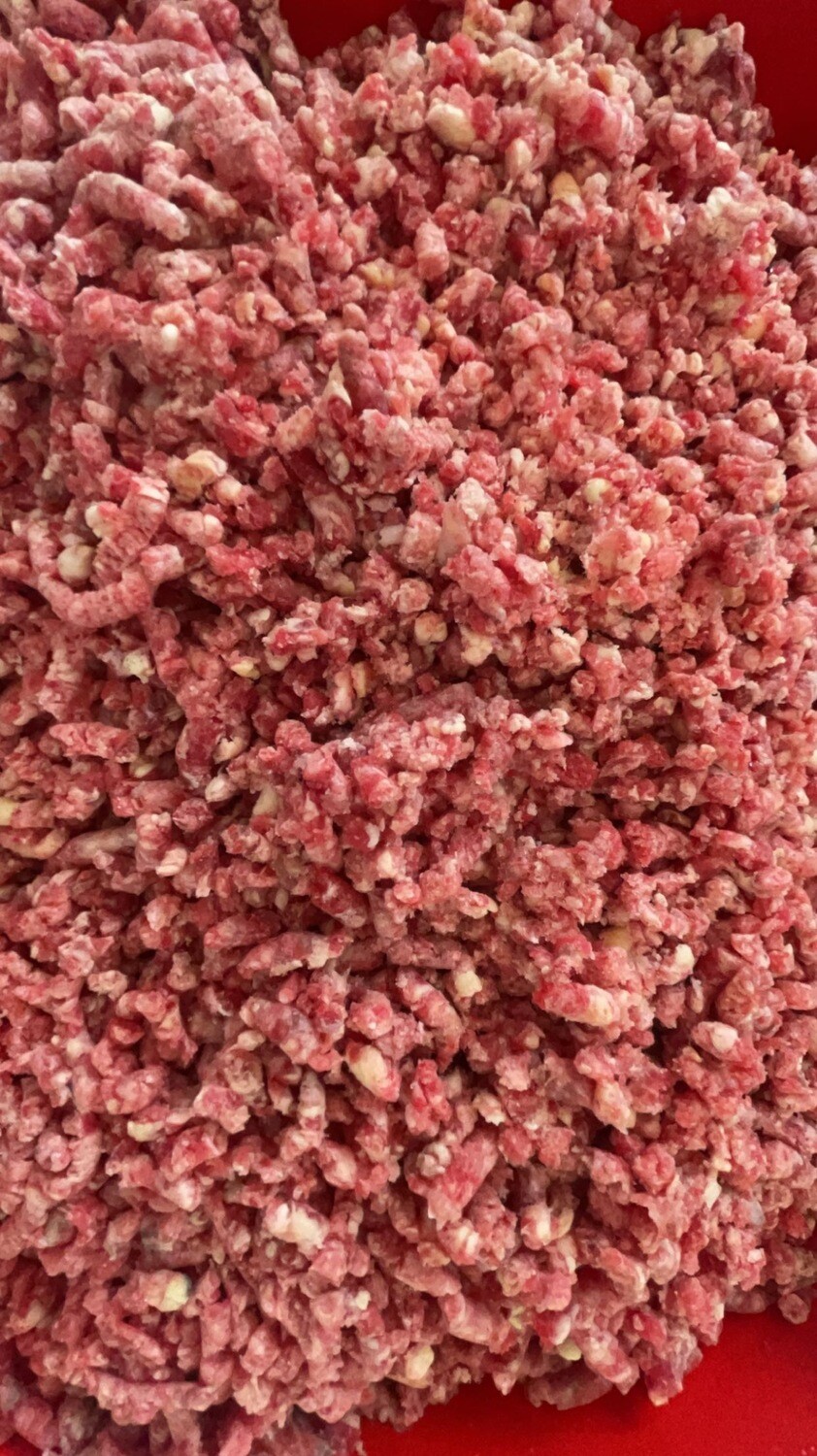 Raw beef mince