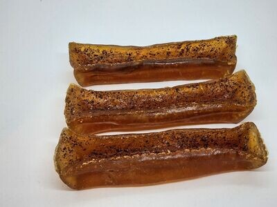 Organic hemp oil infused beef marrow chew