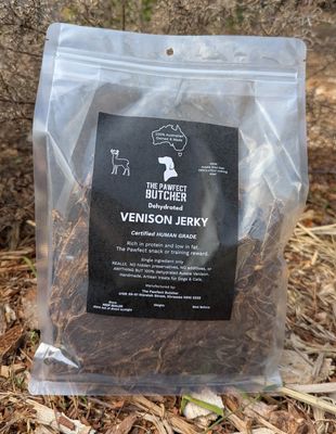 Venison jerky treats