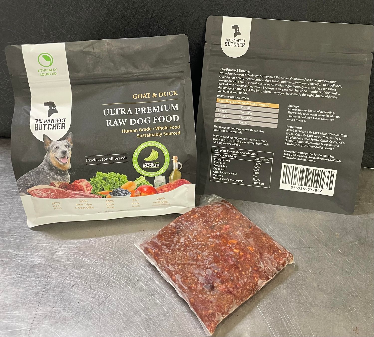 Goat &amp; Duck Blend 1kg (4 x 250g portions)