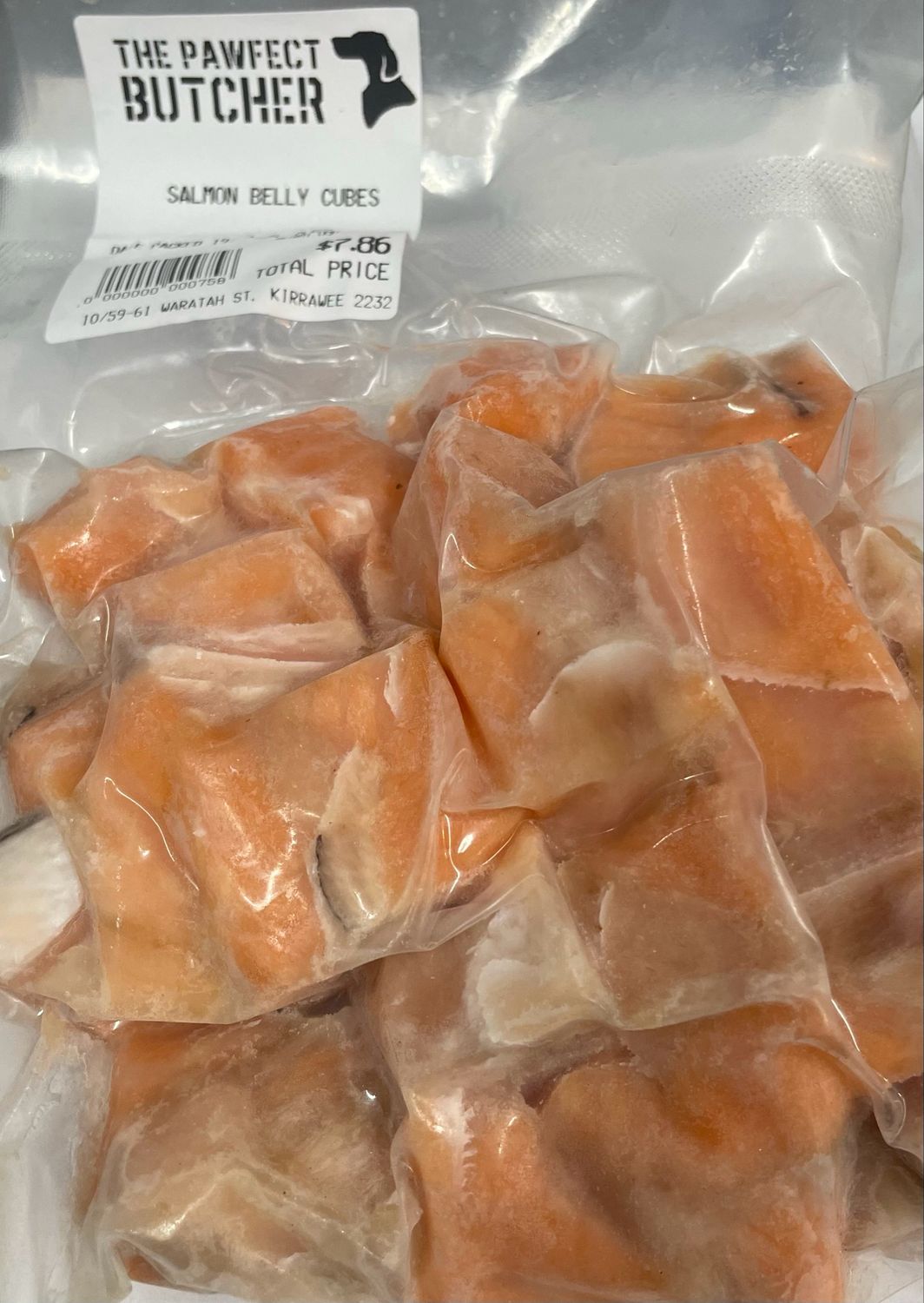 Salmon Belly cubes (500g)