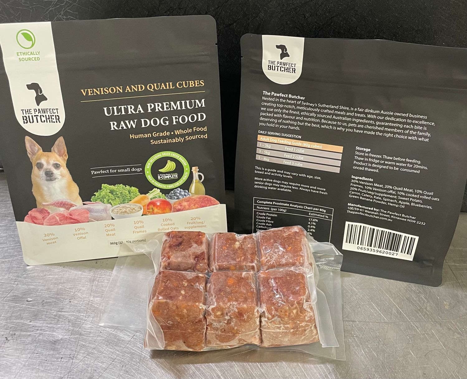 Deer &amp; Quail Cubes (12 x 80g)