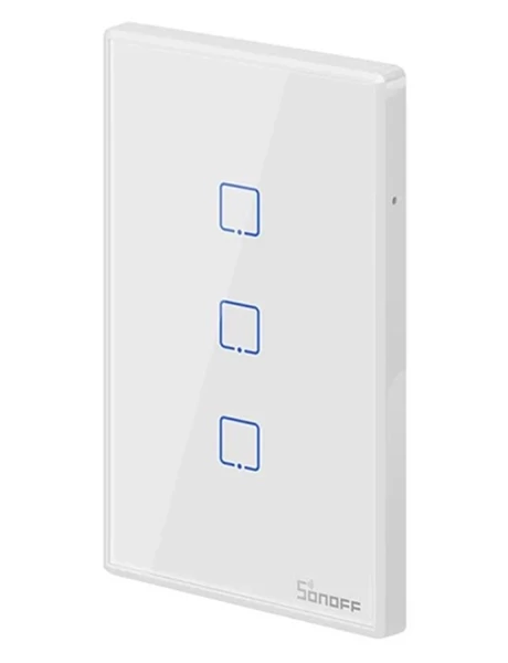 Plaqueta táctil WIFI Sonoff - 3 boton - Blanca