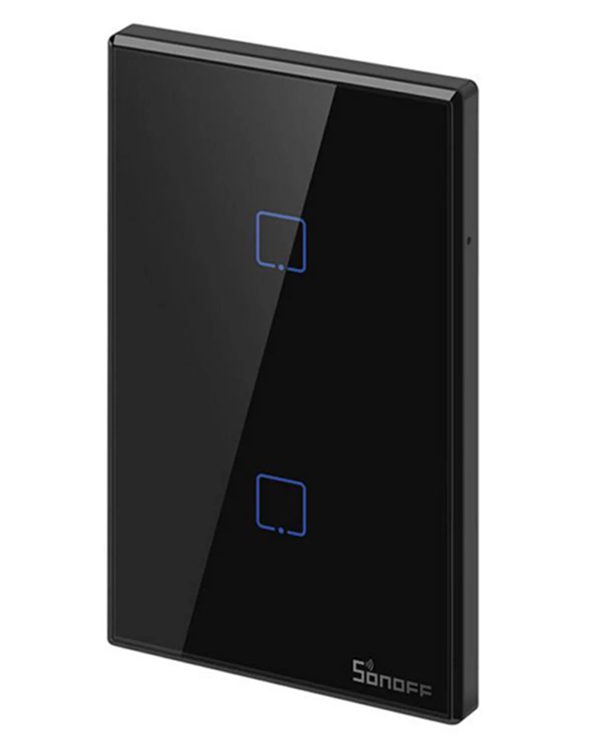 Plaqueta táctil WIFI Sonoff - 2 boton - Negra