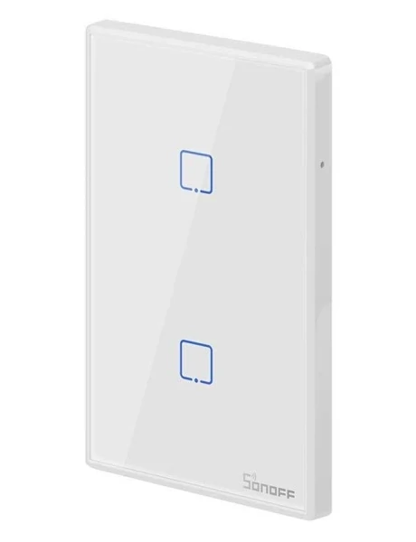 Plaqueta táctil WIFI Sonoff - 2 boton - Blanca