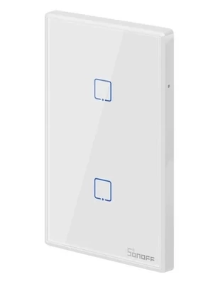 Plaqueta táctil WIFI Sonoff - 2 boton - Blanca