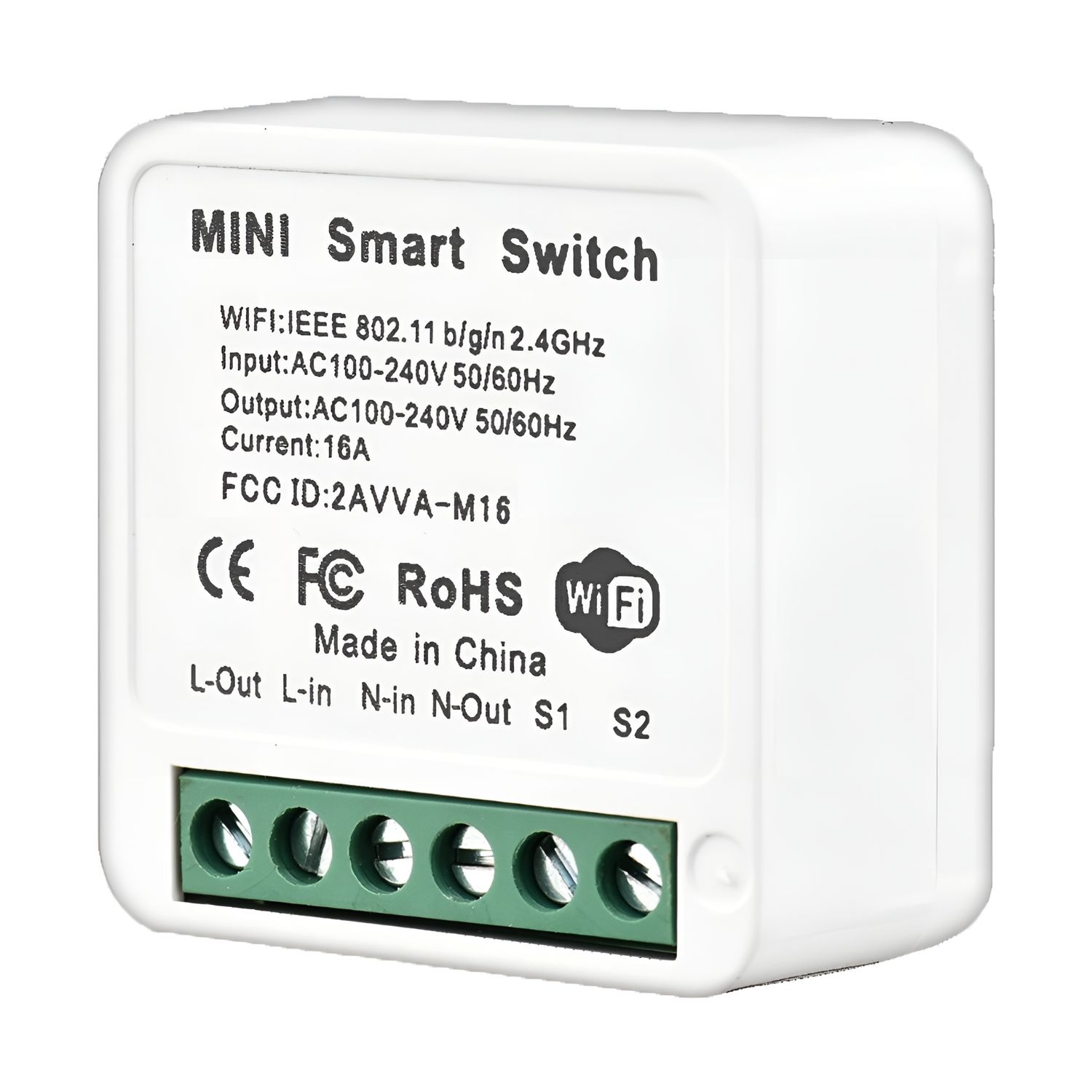 Interruptor inteligente Wifi Tuya Mini 1ch