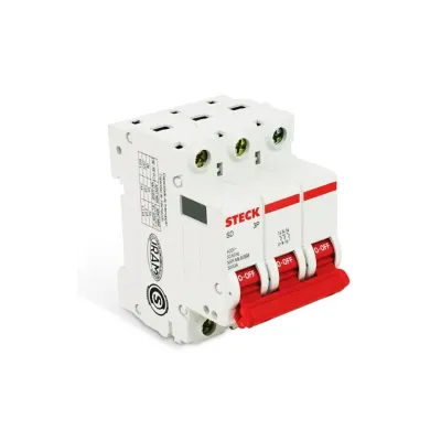 Llave termomagnética DIN 3P STECK 80A 10 KA