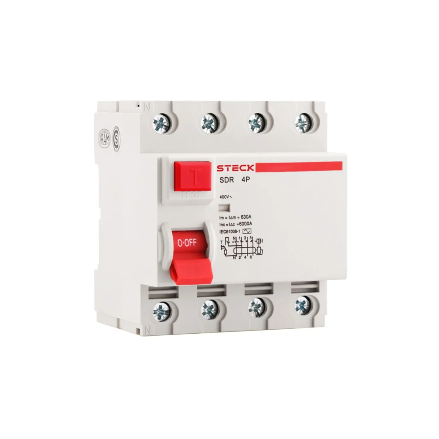 Llave diferencial DIN 4P STECK 63A 30mA