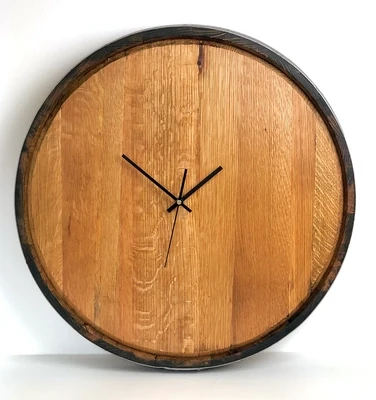 Large Wooden Rustic Clock - Plain