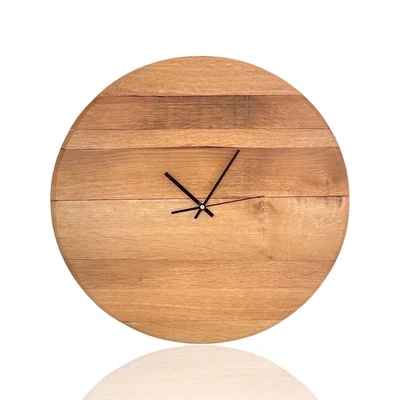 Whiskey Barrel Clock - Plain