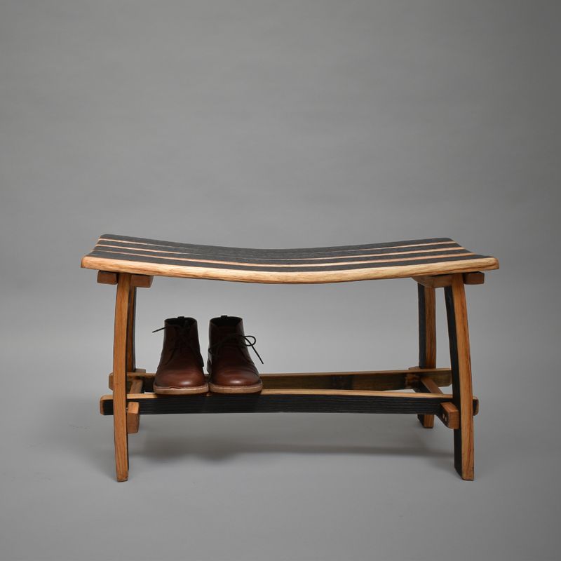 Bench with Shelf for Shoes - Original Dark