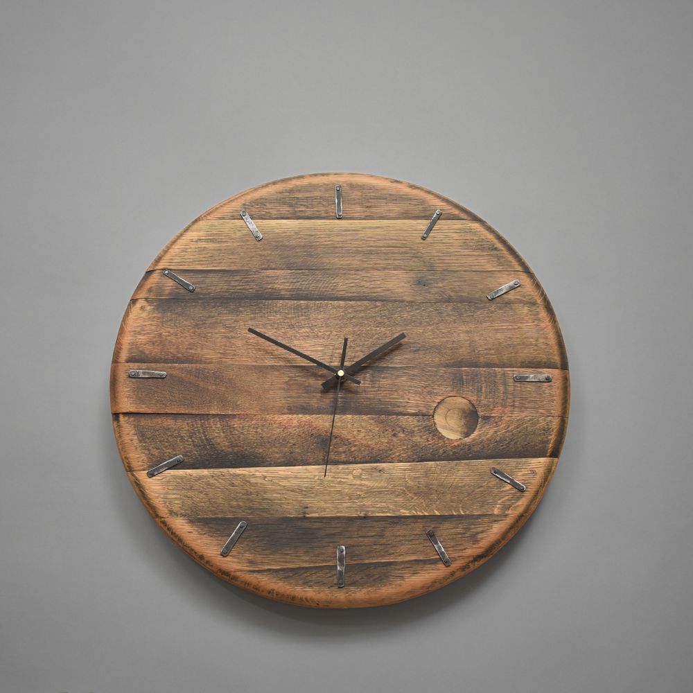 Whiskey Barrel Clock #53