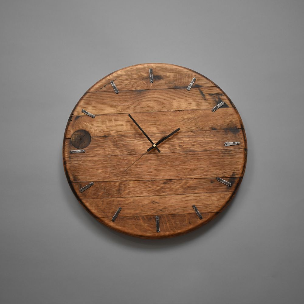 Whiskey Barrel Clock #54