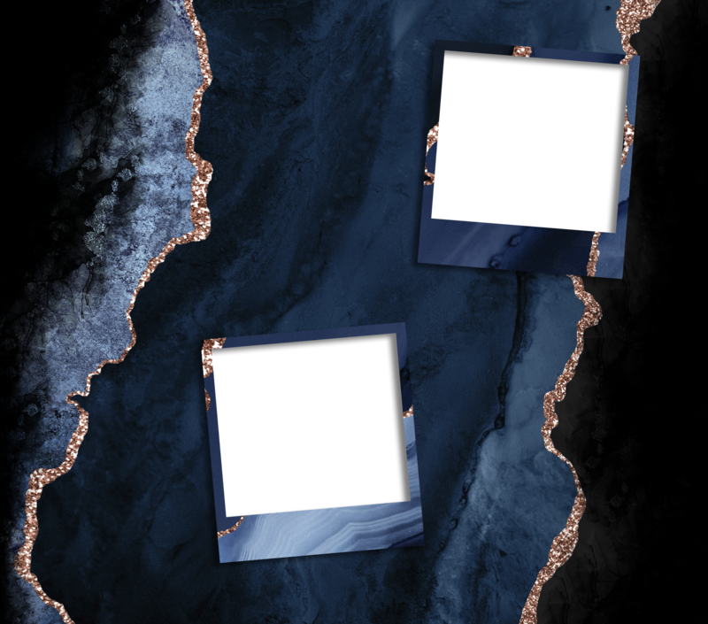 BLUE DUO PHOTO TUMBLER