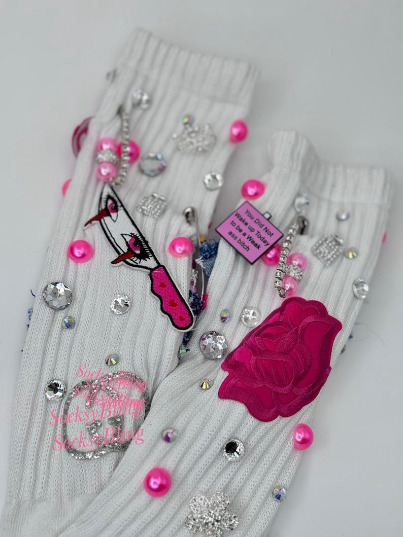 Charm /junk bling Socks