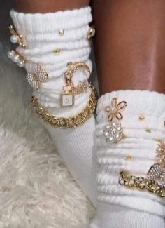 Charm /junk bling Socks