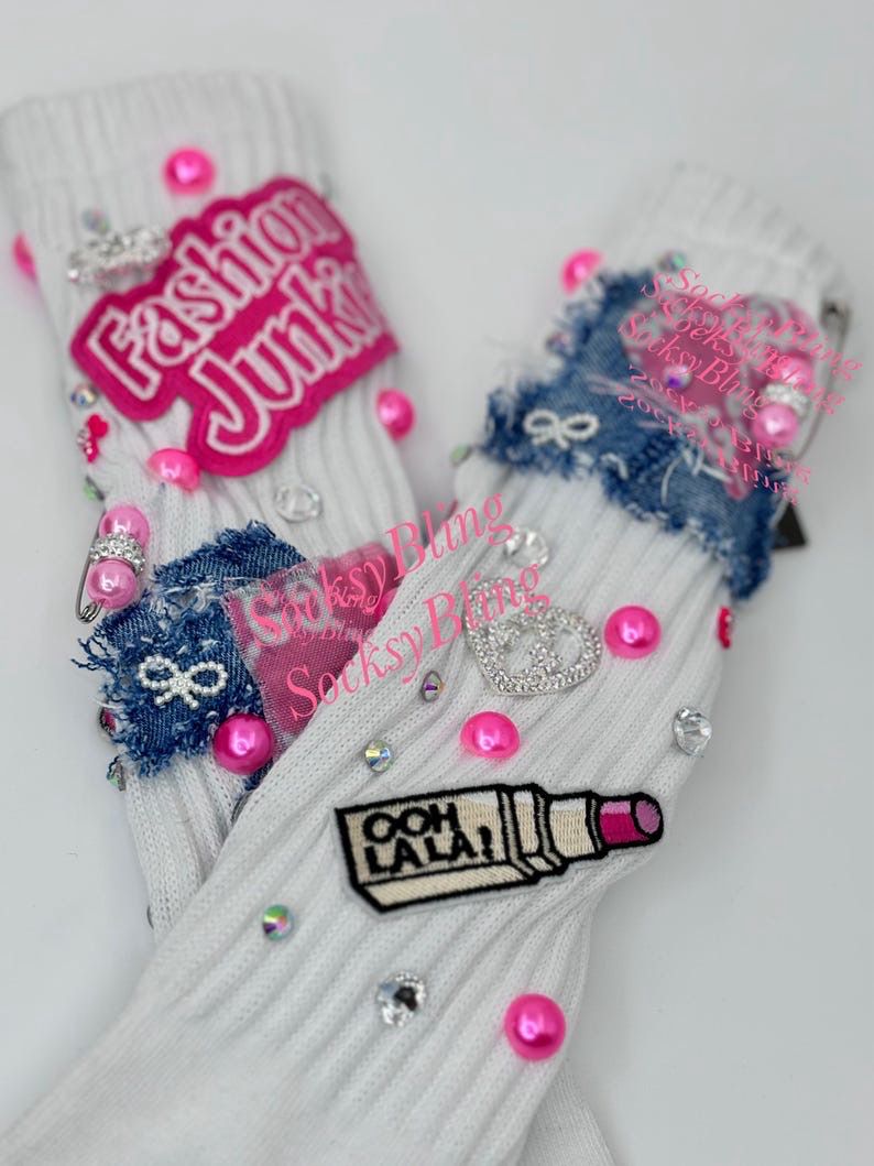 Charm /junk bling Socks