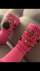 Charm /junk bling Socks