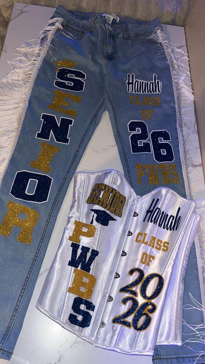 Senior 2026 Corset and Skirt Set Personalized Customized