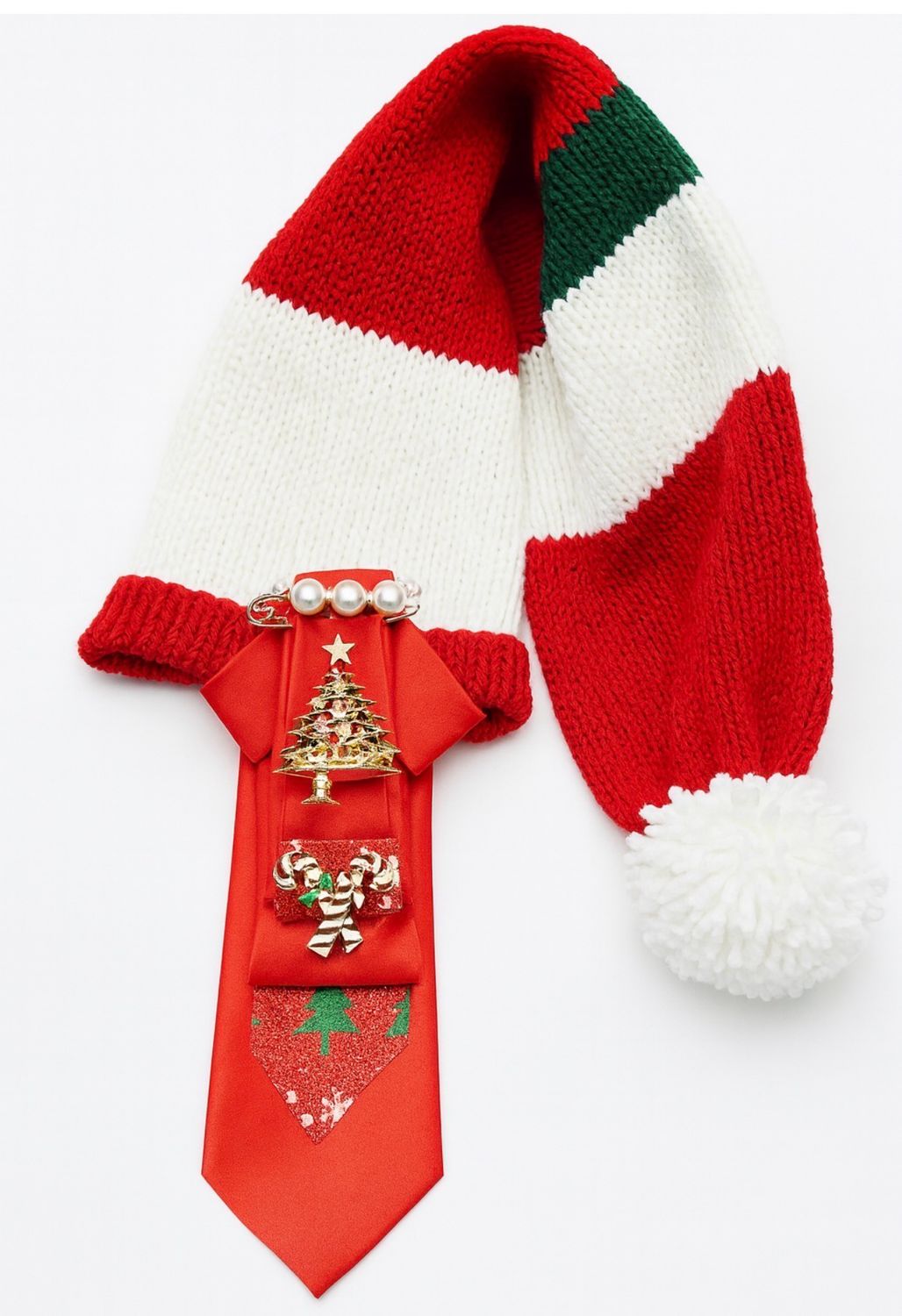 Custom Made Christmas Hat and Tie