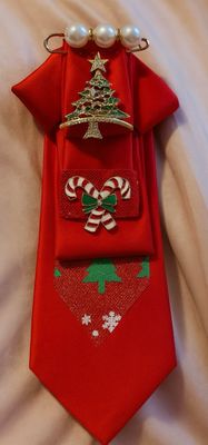 Custom Made Christmas Hat and Tie