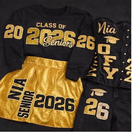 Senior 2026 Custom Set - Personalized School Colors