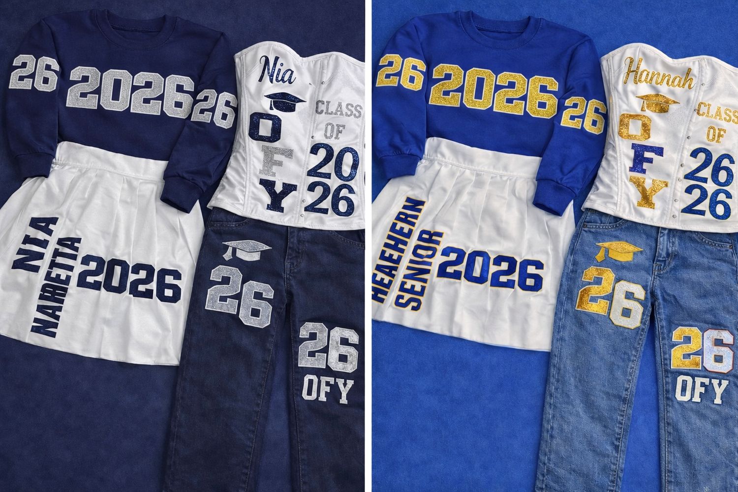 Senior 2026 Custom Set - Personalized School Colors