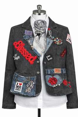 Blessed &amp; a Lil’ Bougie – One-of-One Wearable Art Jacket + Statement Tie Set
