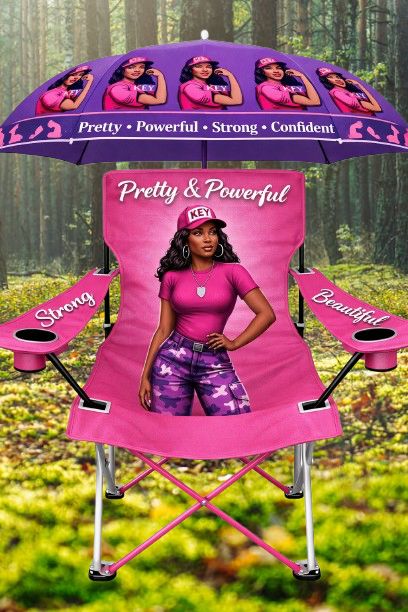 Custom Sorority-Inspired Lawn Chair Sets(Personalized Name &amp; Year)