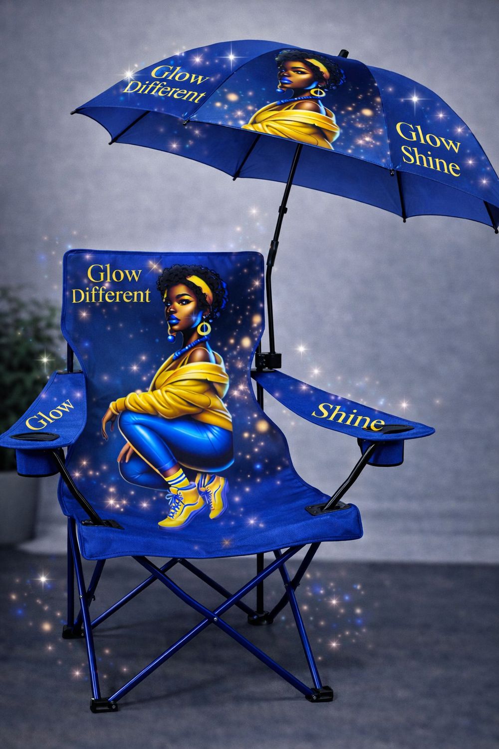 Custom Sorority-Inspired Lawn Chair Sets(Personalized Name &amp; Year)
