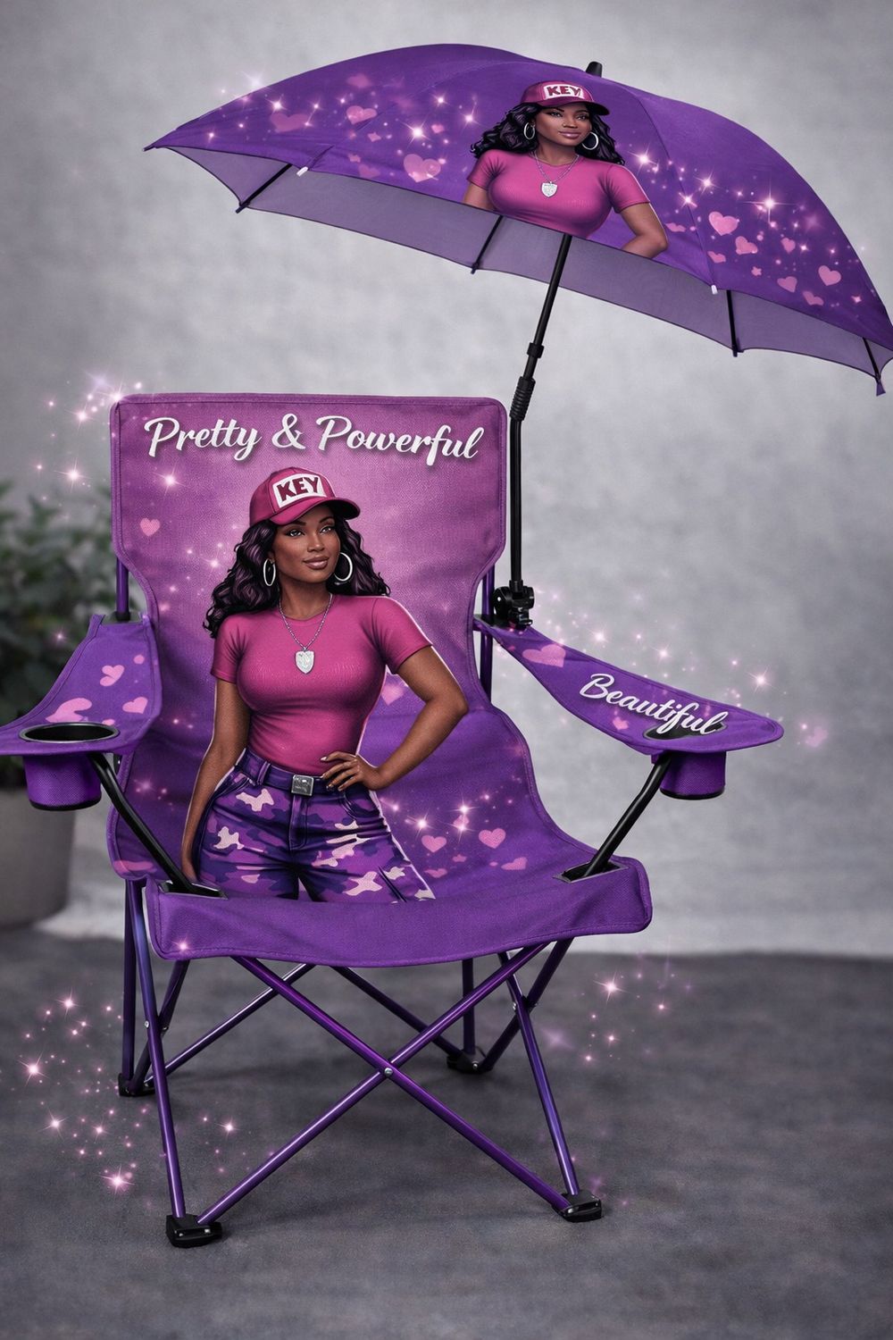 Custom Sorority-Inspired Lawn Chair Sets(Personalized Name &amp; Year)