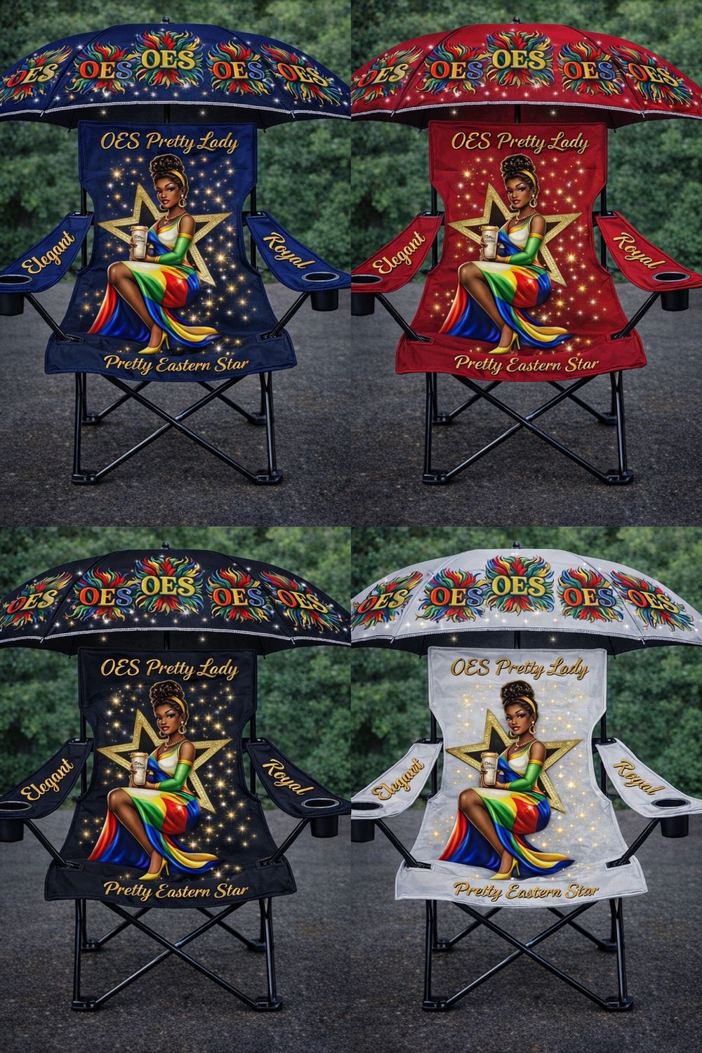 OES Pretty Lady Luxury Chair Set (Chair + Umbrella