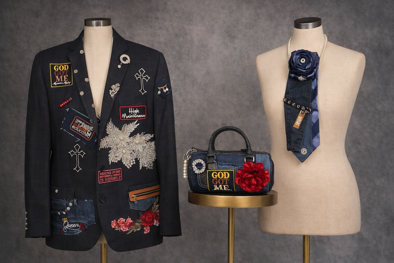 God Got Me Queen Energy Custom Michael Kors 3-Piece Set