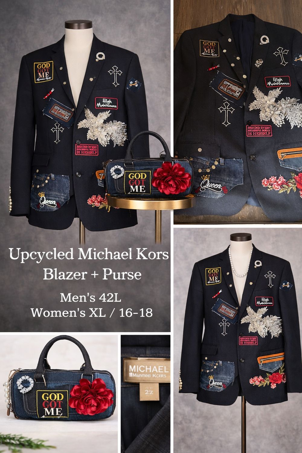 God Got Me Queen Energy Custom Michael Kors 2 Piece Set