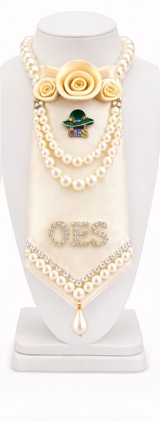 Necklace Pearl Rose Necklace Tie