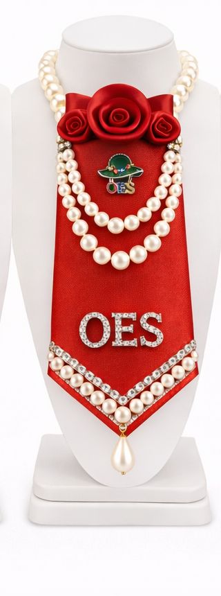 Necklace Pearl Rose Necklace Tie