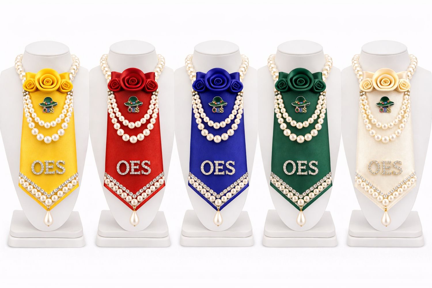 Necklace Pearl Rose Necklace Tie