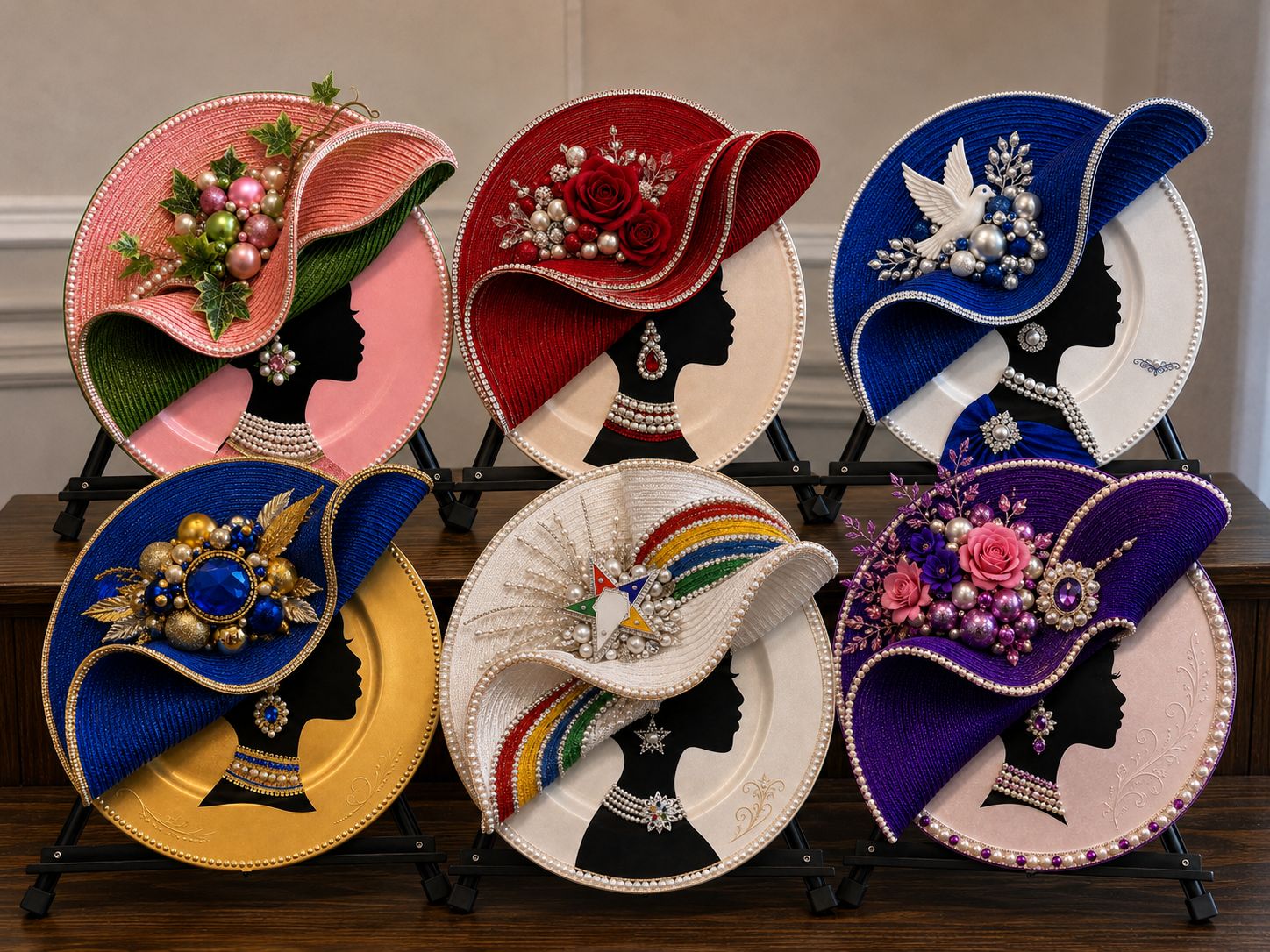Custom Diva Hat Decorative Plate – Personalized Color-Inspired Design