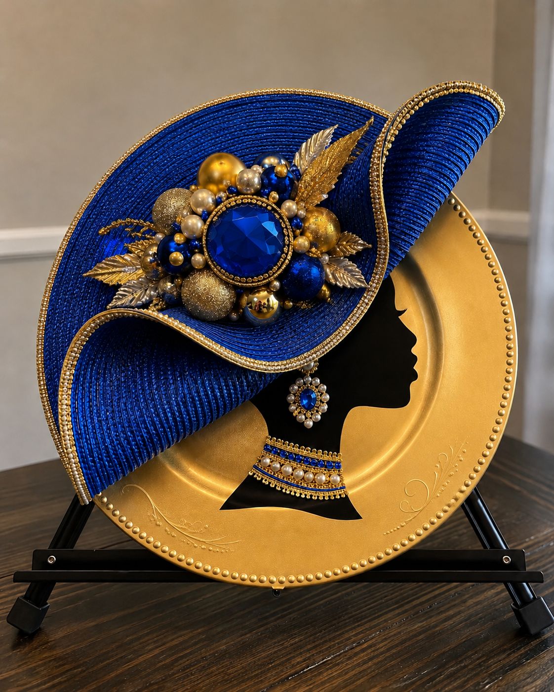 Custom Diva Hat Decorative Plate – Personalized Color-Inspired Design